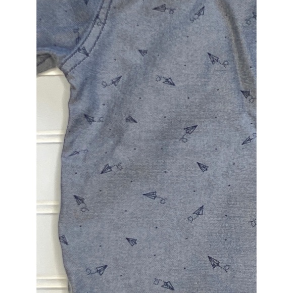 Paper airplane short sleeved button up shirt - Picture 3 of 3